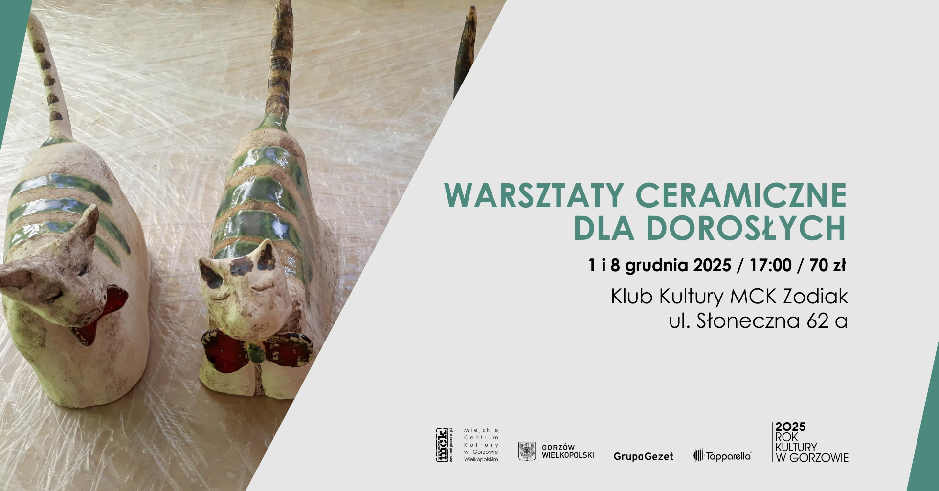 Grafika wydarzenia Warsztaty ceramiczne dla dorosłych