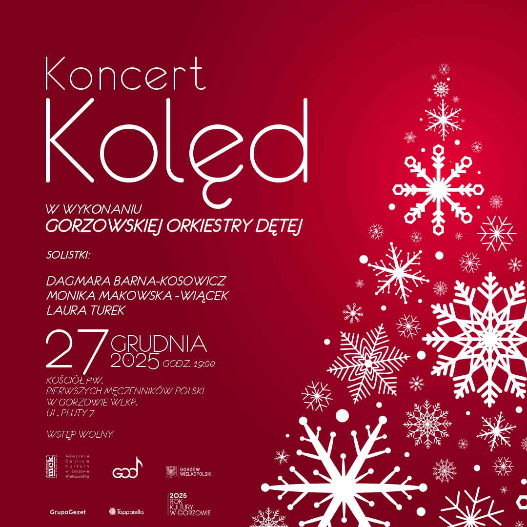 Grafika wydarzenia Koncert Kolęd w wykonaniu Gorzowskiej Orkiestry Dętej