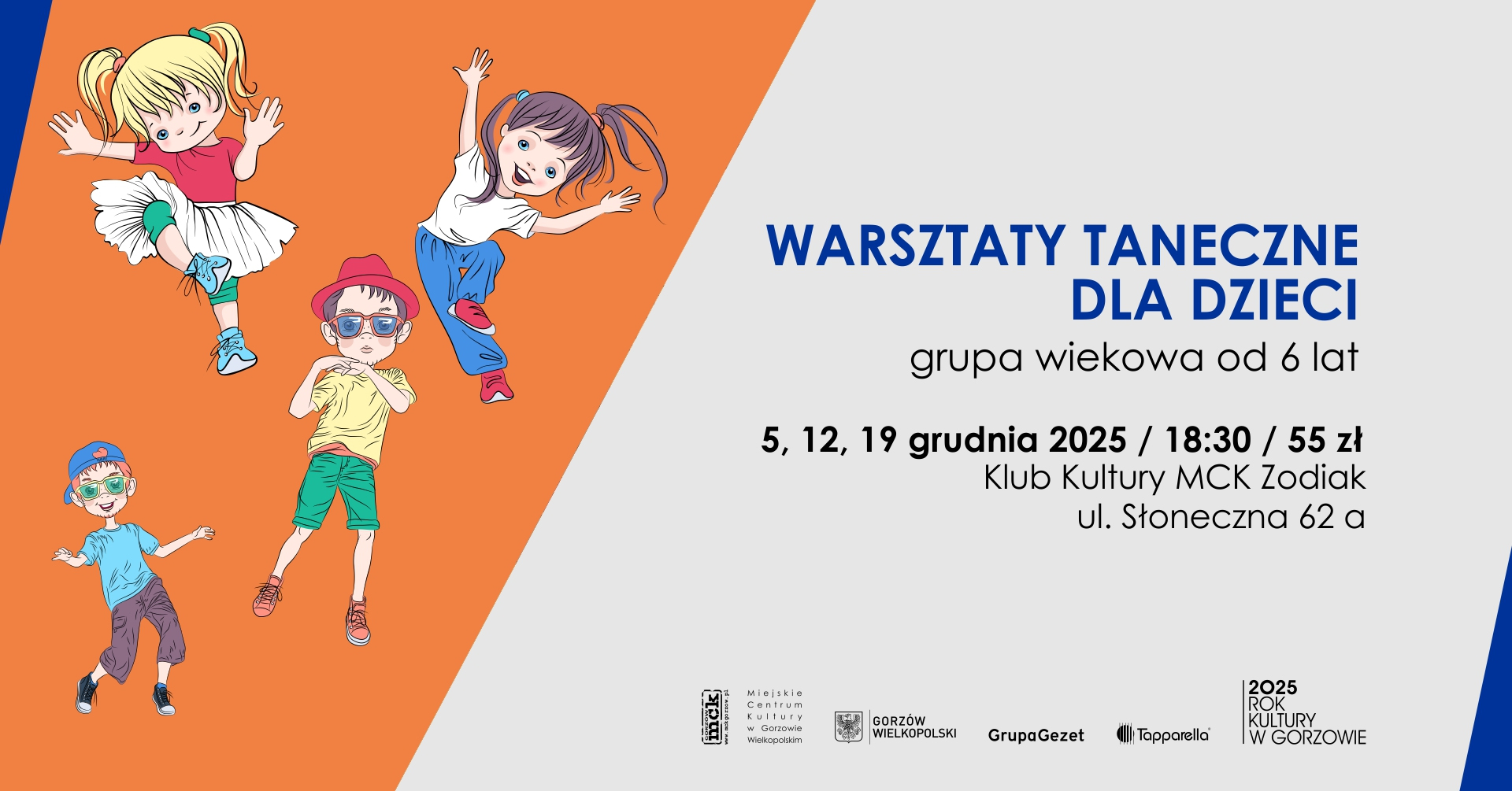 Grafika wydarzenia Warsztaty taneczne dla dzieci