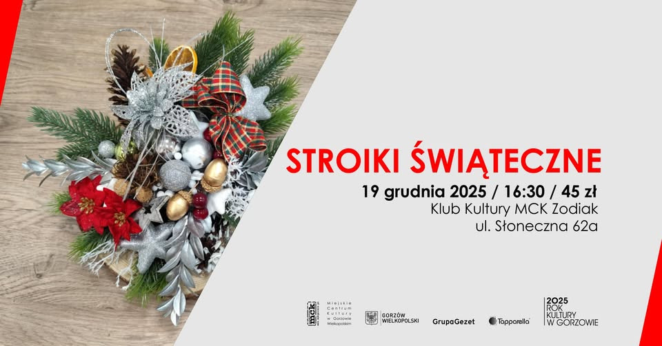 Grafika wydarzenia Stroiki świąteczne – warsztaty dla dorosłych