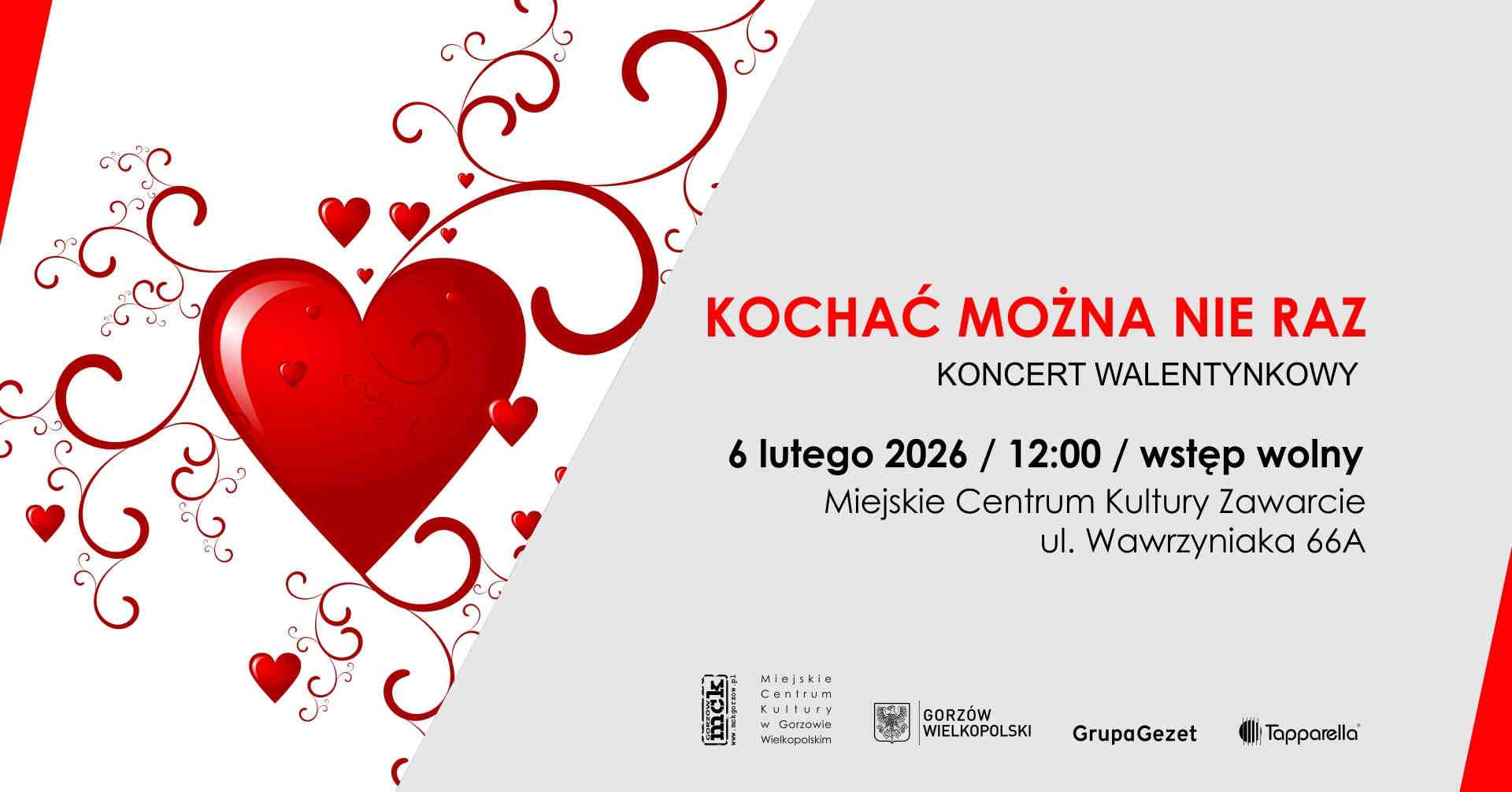 Grafika wydarzenia Kochać można nie raz – Koncert walentynkowy