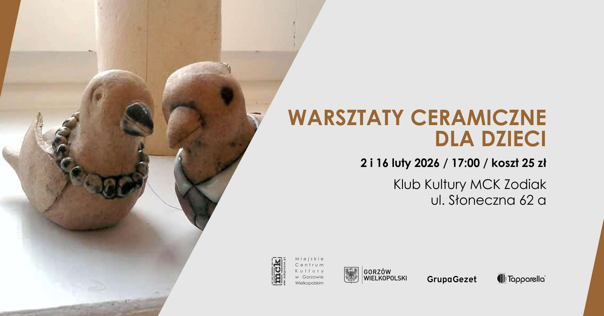 Grafika wydarzenia Warsztat ceramiczne dla dzieci