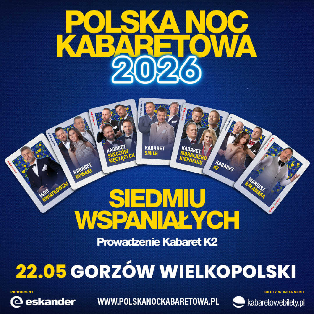 Grafika wydarzenia Polska Noc Kabaretowa 2026 – Siedmiu wspaniałych