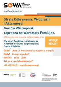 Grafika wpisu Warsztaty familijne „Mali inżynierowie: maszyny, które pomagają zimą”