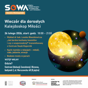 Grafika wpisu Kalejdoskop Miłości – wieczór dla dorosłych w SOWA Gorzów Wielkopolski