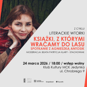 Grafika wpisu Literackie Wtorki: Spotkanie z Agnieszką Antosik