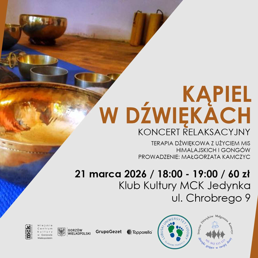 Grafika wydarzenia Koncert relaksacyjny „Kąpiel w dźwiękach”