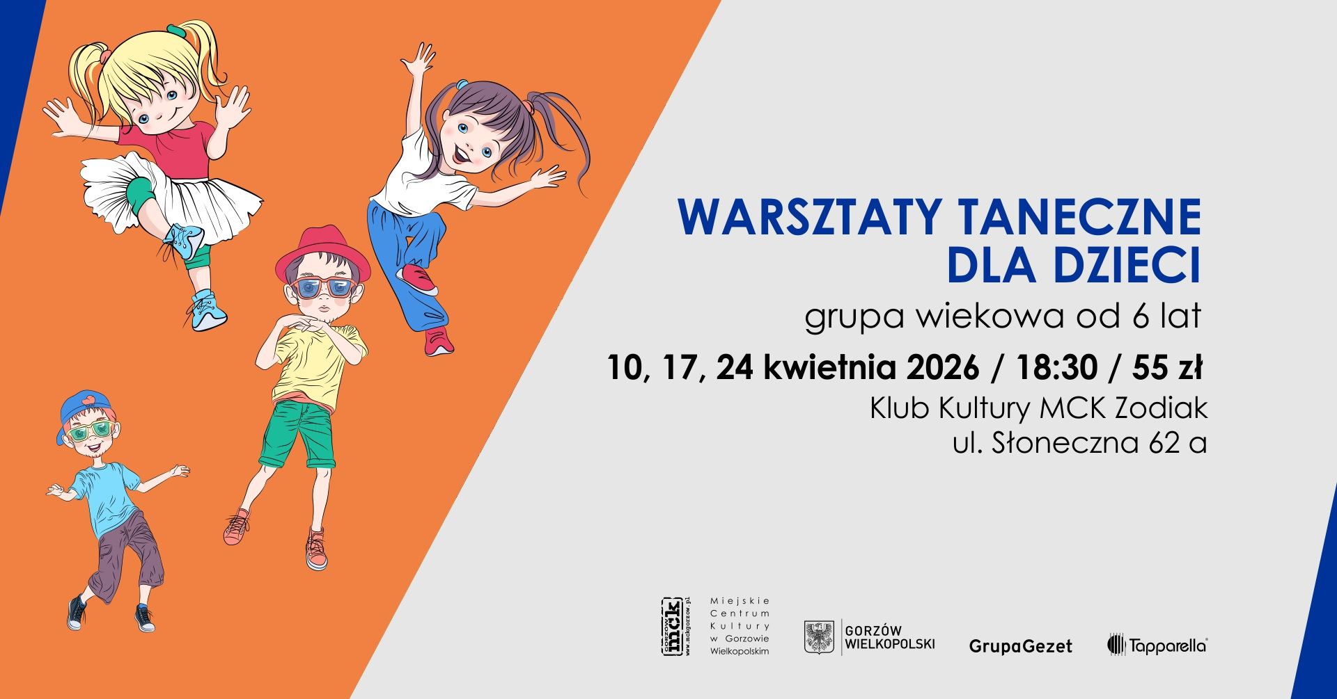 Grafika wydarzenia Warsztaty taneczne dla dzieci