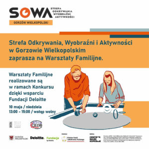 Grafika wpisu „Iskierka wiedzy – zabawy z elektrycznością” – warsztaty familijne w SOWA Gorzów Wielkopolski