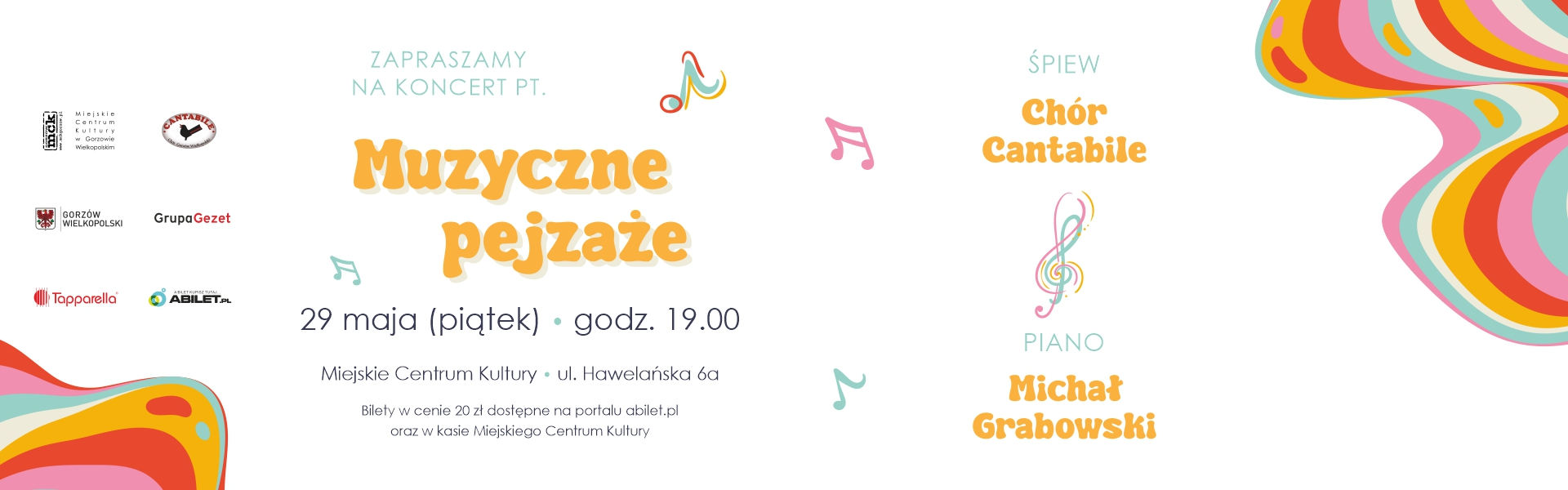2026.05.29 „Muzyczne pejzaże” - koncert Chóru Cantabile baner