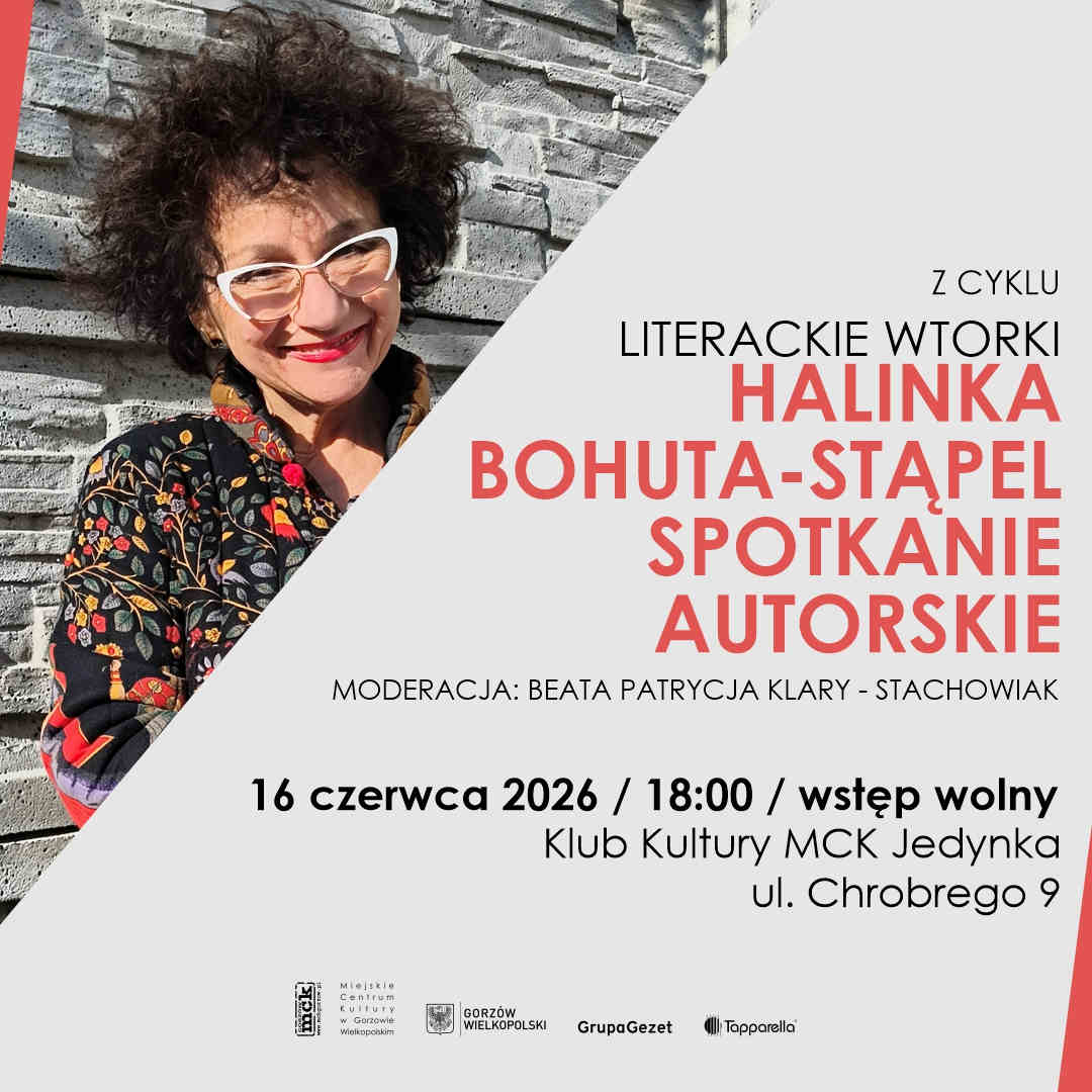 Grafika wydarzenia Literackie Wtorki: Spotkanie autorskie Halinki Bohuty-Stąpel