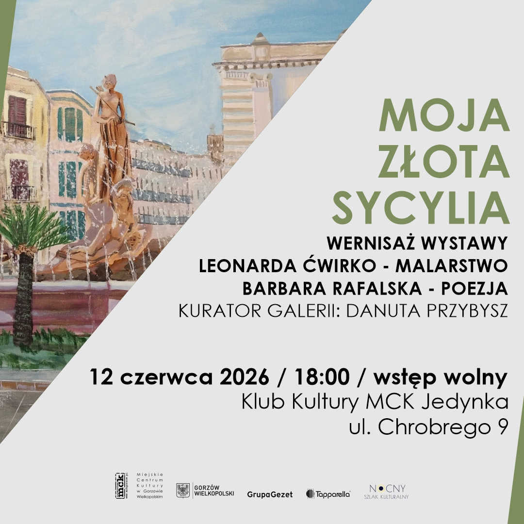 Grafika wydarzenia Wernisaż „Moja złota Sycylia”